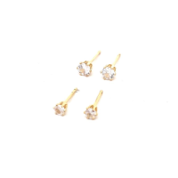 BRINCO PONTO DE LUZ ZIRCONIA FL TRANSP DUPLO YST 173-3-173-4