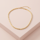 Colar canutilho banho ouro 18k hipoalergênico para mulheres
