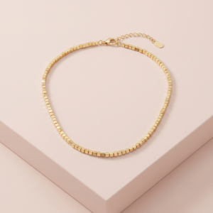 Colar canutilho banho ouro 18k hipoalergênico para mulheres
