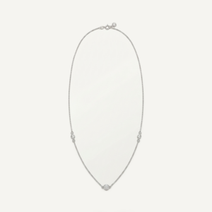 Colar pontos de luz redondos com zircônias e banho ródio, semijoia feminina hipoalergênica e elegante.